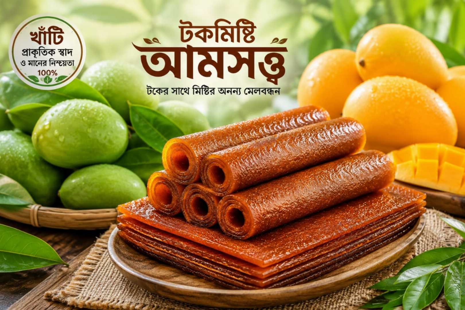 টকমিষ্টি,আমসত্ত্ব
